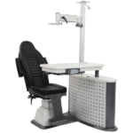 Unidad para Optometria y Oftalmologia Ezer ERU-3600 con sillon electrico , mesa mobil y poste-0