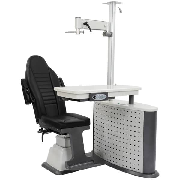 Unidad para Optometria y Oftalmologia Ezer ERU-3600 con sillon electrico , mesa mobil y poste-0