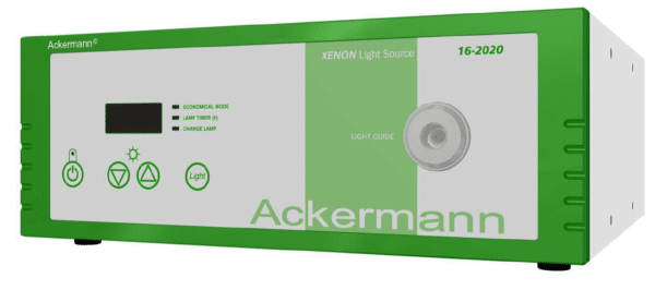 Fuente de Luz fria de Xenon de 100W. con lectura LED Ackermann 16-2020 una salida y 110v.-0