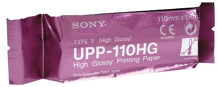 UPP-110HG papel termico SONY para ultrasonido b/n caja con 10 Rollos-0