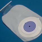 4000 Bolsa de Colostomia de una pieza Adultos con placa Fabricada de plástico grado médico, a prueba de olor-0