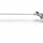 F1323 Porta agujas laparoscopico recto o curvo Optcla Hawk de 5 mm con mandibulas con implante de carburo tungsteno -1579