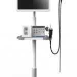 VET-OR-1000-M Equipo de Videoendoscopia Veterinario Aohua completo con pantalla de LCD retractil de facil manejo y transporte unidad combo con luz y procesador -0