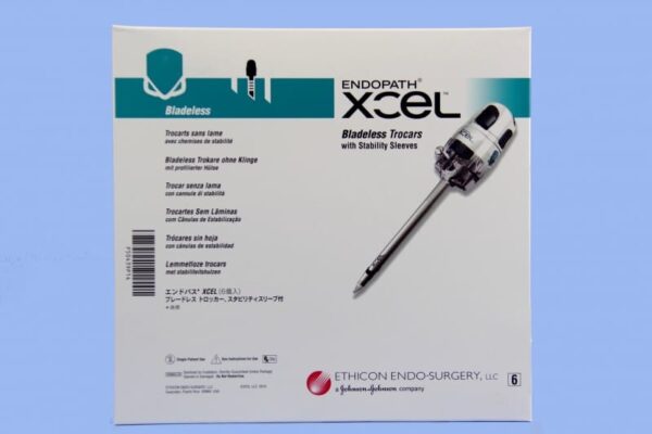 B2XT Xcel trocar largo para Obesos Ethicon con navaja con canula sin estrias 12mm de diametro y 150 mm. de largo una pieza-2645