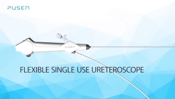 PU3022A Fully Flexible Video Single Use Ureteroscope PUSEN nuevo modelo invertido-3021