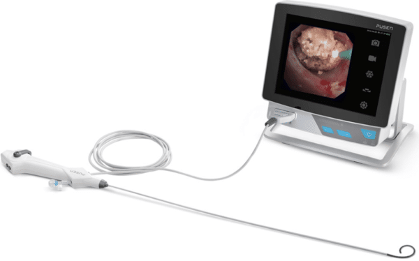 UTV-100 Sistema de Imagen de calidad HD para uso con Ureteroscopio reusable MDH incluye pantalla y video procesador con salida de video a segunda pantalla HD no incluida-3367