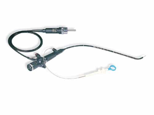 Renta de BNF-4 Laringoscopio Flexible Aohua o Laringofibroscopio de 4 mm de diametro x 450mm de largo sin canal de instrumentos, ideal para inspeccion de vias aereas de adultos y niños-2962