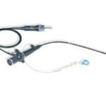 BNF-5 Laringoscopio Flexible Aohua o Laringofibroscopio de 5 mm de diametro  x 450 mm de largo CON canal de instrumentos de 2.2 mm. quirurgico incluye estuche y probador de fugas luz led mini-2990