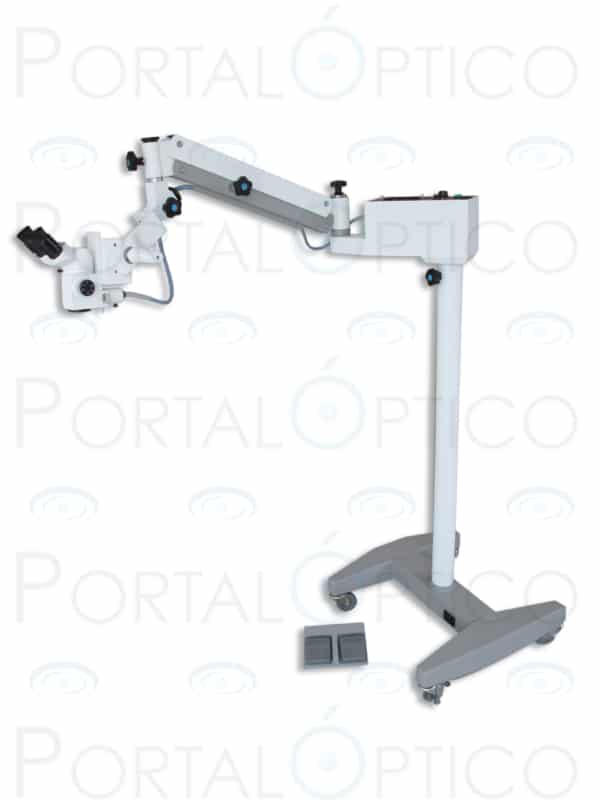 Vision Plus 99-M Microscopio de piso con 5 aumentos, brazo pantografico, cabezal con oculares gran angular de 12.5x y objetivo de 250 mm , opciones de video -3211