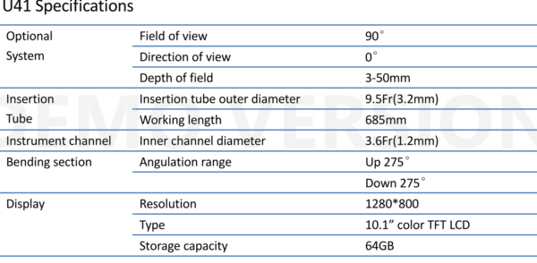 U41 Nuevo y autentico VideoUreteroscopio MDH de 9.5 Fr. , 3.2mm de diametro,0 grados y 685mm de longitud de trabajo movimientros hasta 275 grados arriba y abajo CCD en la punta HD PANTALLA INCLUIDA SIN COSTO-3170