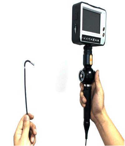 CNB-DR50 Boroscopio serie JG con camara digital de 5" LCD graba fotos y video en SD card de 5.9 mm de diametro x 5000 mm de largo y 2 movimientos -0